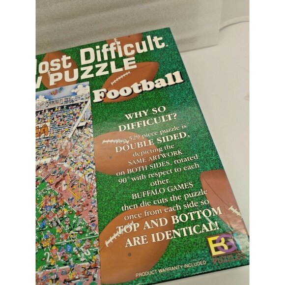 529 piece World's Most Difficult FOOTBALL edtion Jigasw Puzzle- complete!! - Picture 2 of 12